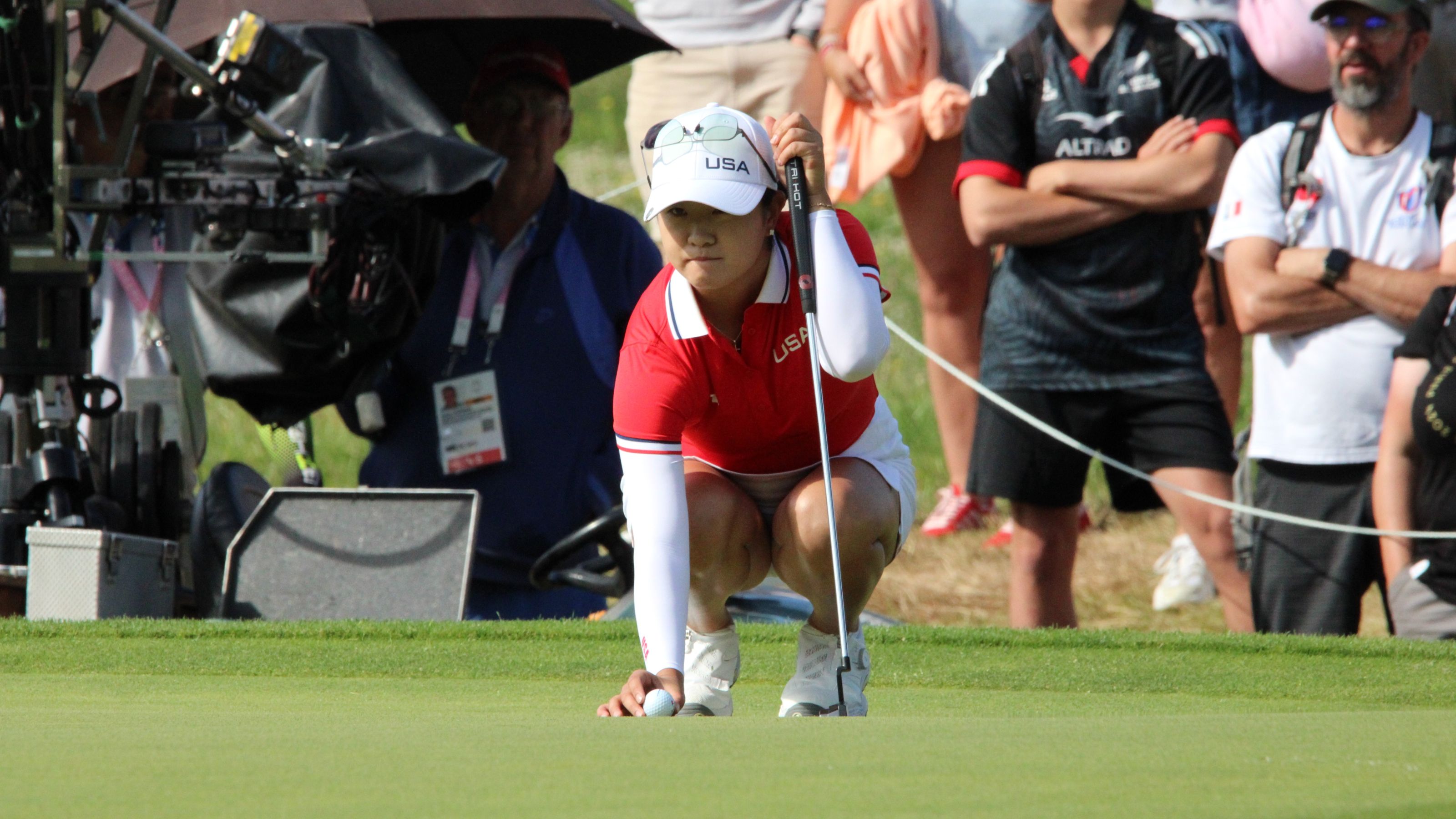 Impressionen von Runde eins des olympischen Damen-Turniers auf Le Golf National. © DGV/Kirmaier