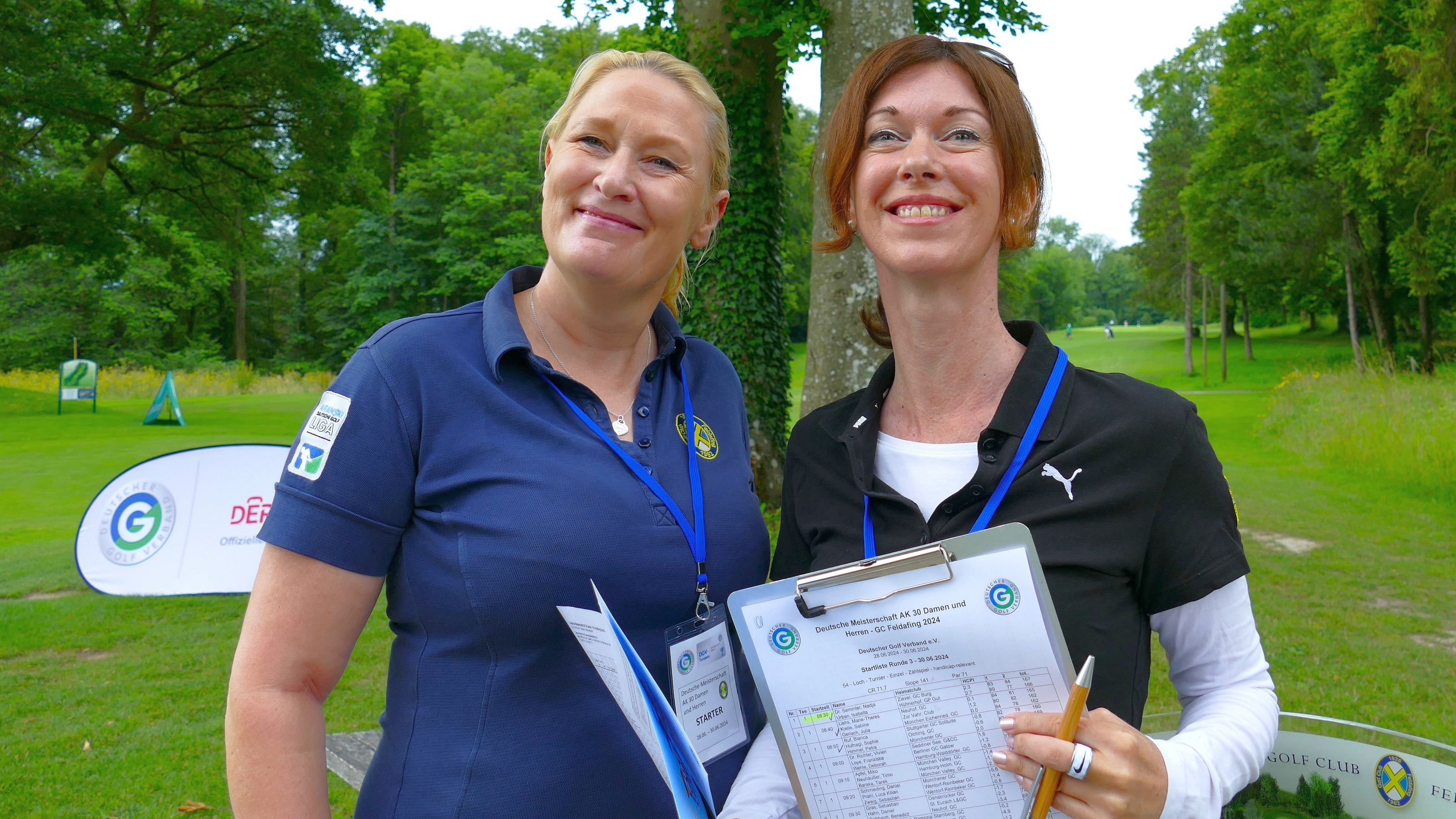 Ohne sie geht nix: Stephanie Eger und Romy Rohrhofer vom GC Feldafing © DGV/Kirmaier