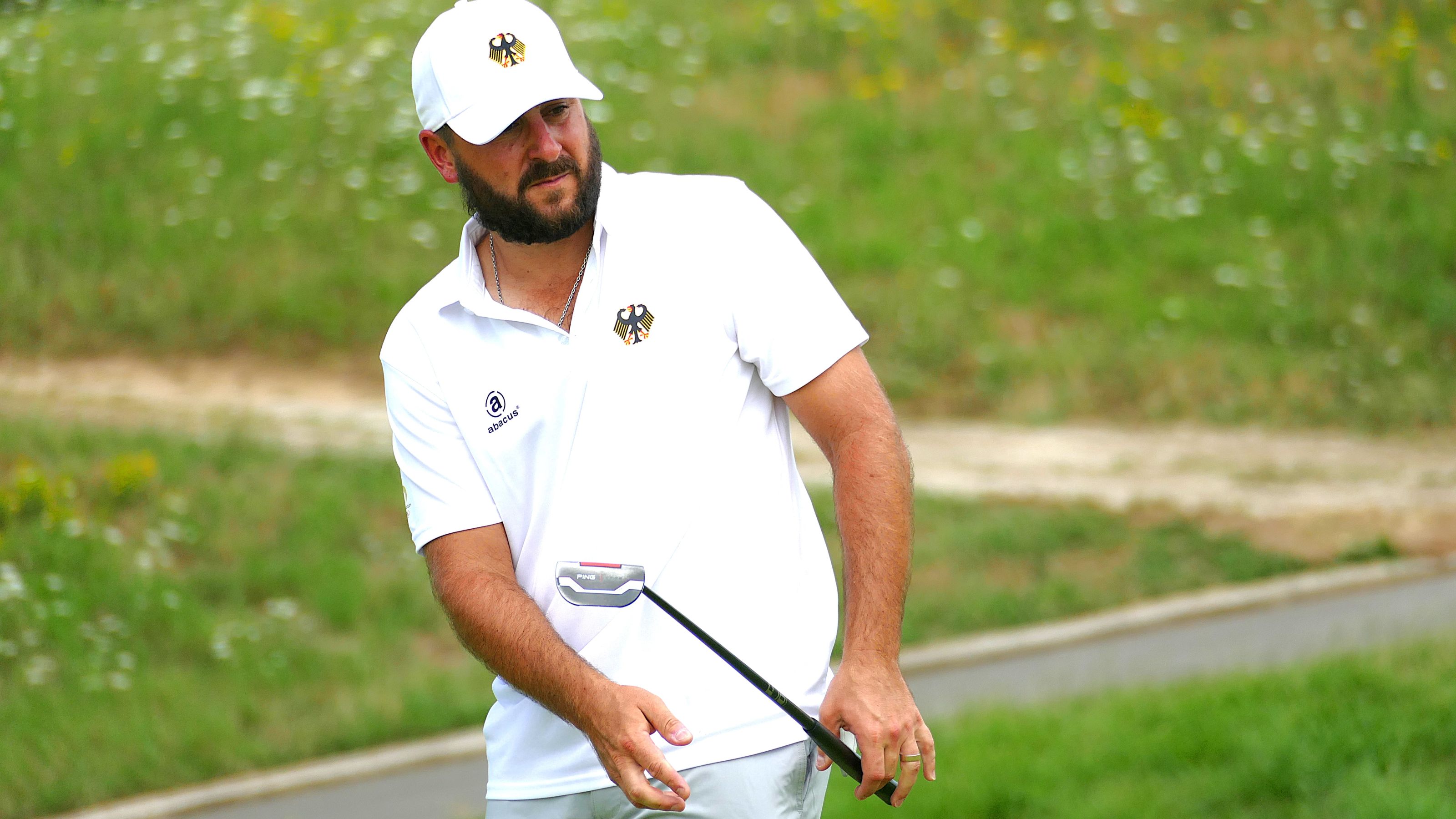 Stephan Jäger spielte am Mittwoch eine Proberunde auf Le Golf National © DGV/Kirmaier