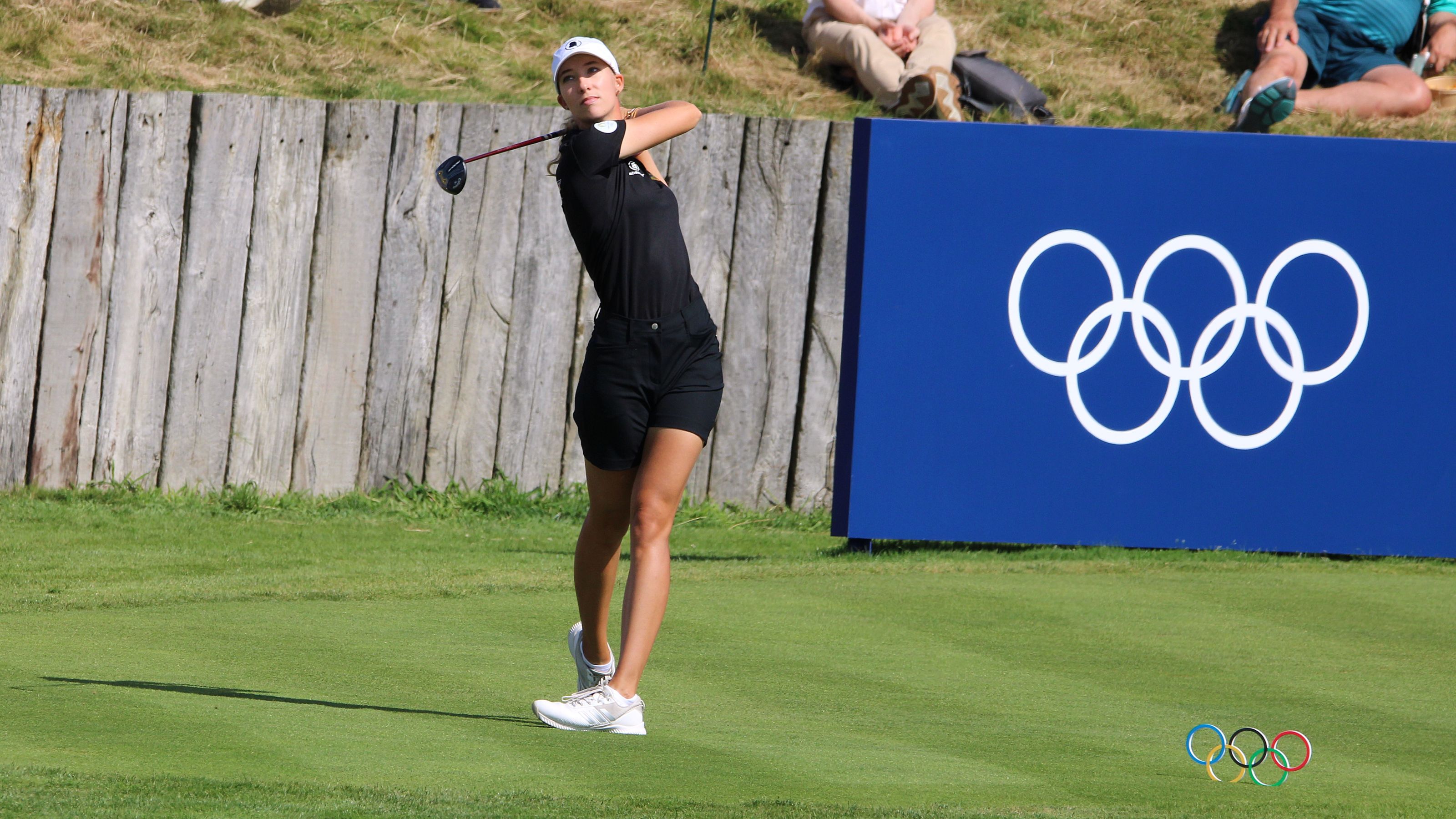 Impressionen von Runde eins des olympischen Damen-Turniers auf Le Golf National. © DGV/Kirmaier