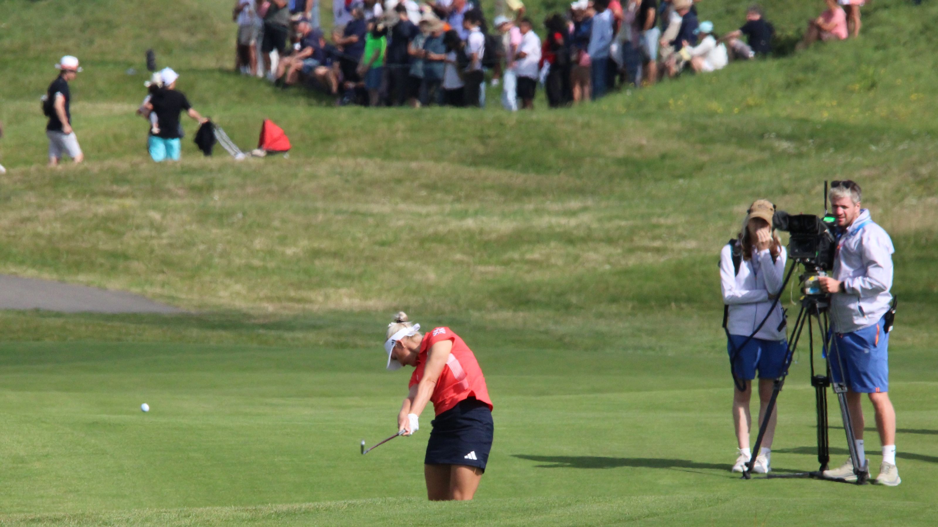 Impressionen von Runde eins des olympischen Damen-Turniers auf Le Golf National. © DGV/Kirmaier