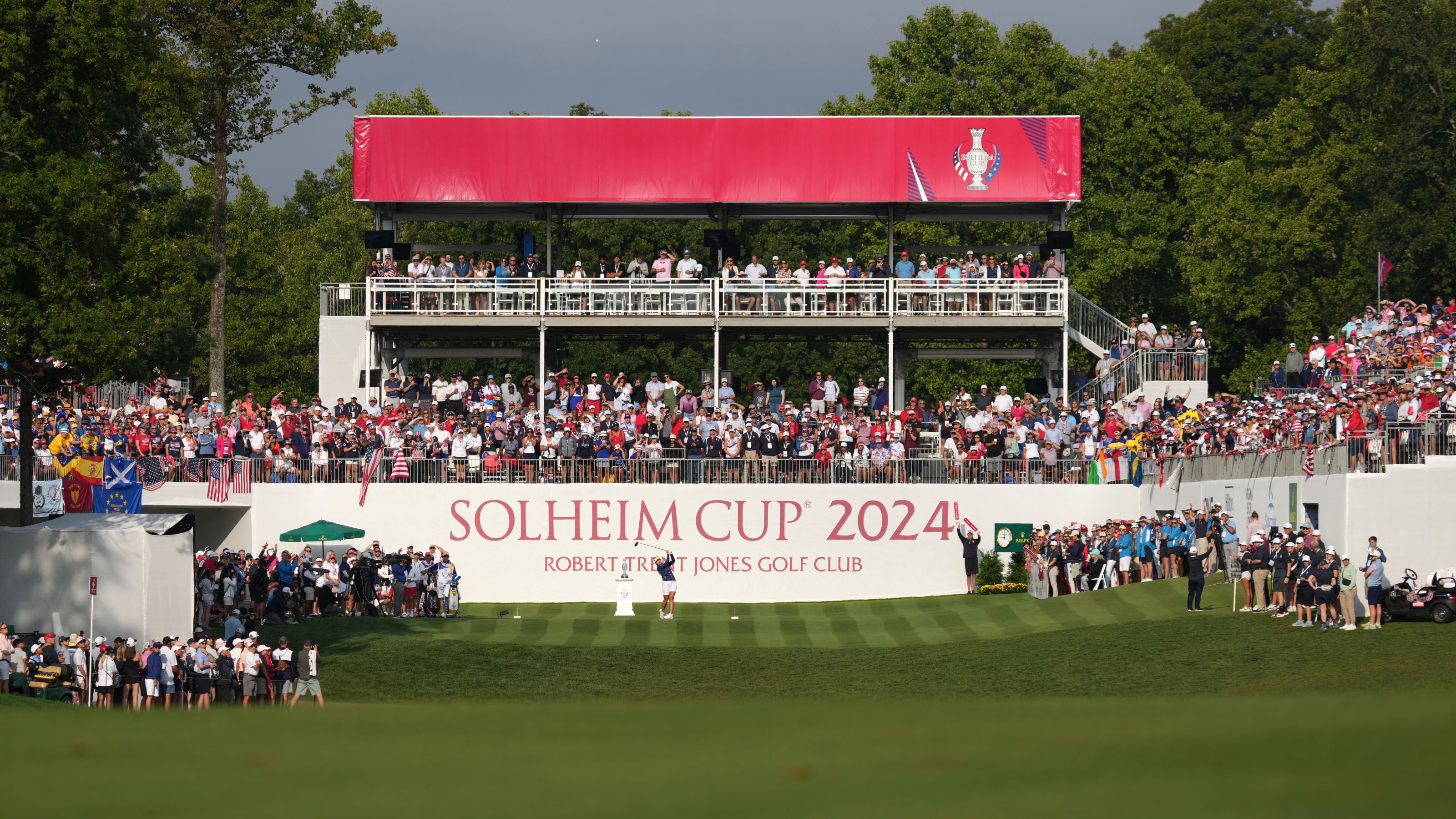 Bilder und Momente von Esther Henseleits Solheim-Cup-Debüt. © Stuart Wallace/LET