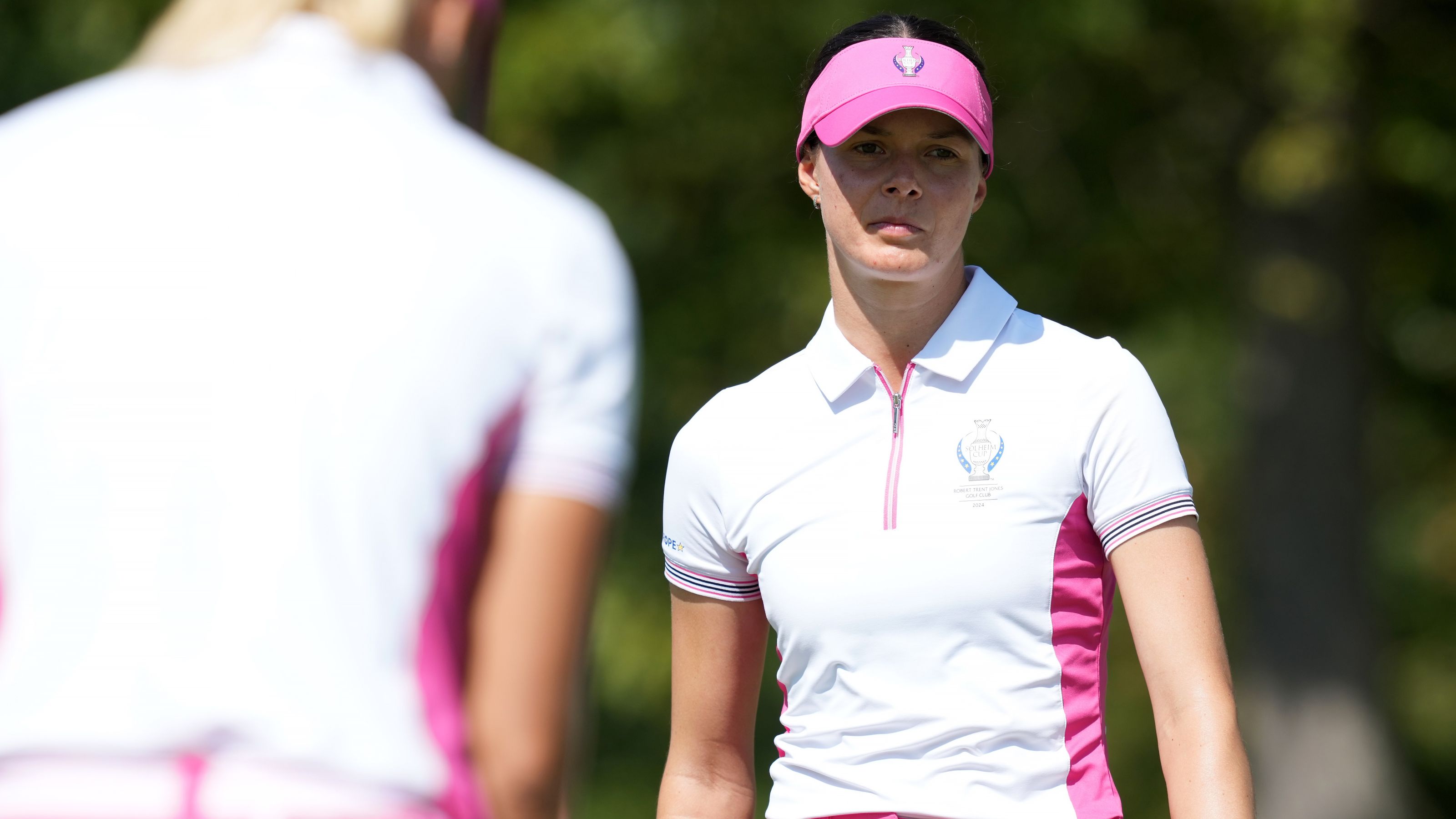 Erste Bilder von Esther Henseleits Solheim-Cup-Premiere 2024 in Virginia © Mark Runnacles/LET