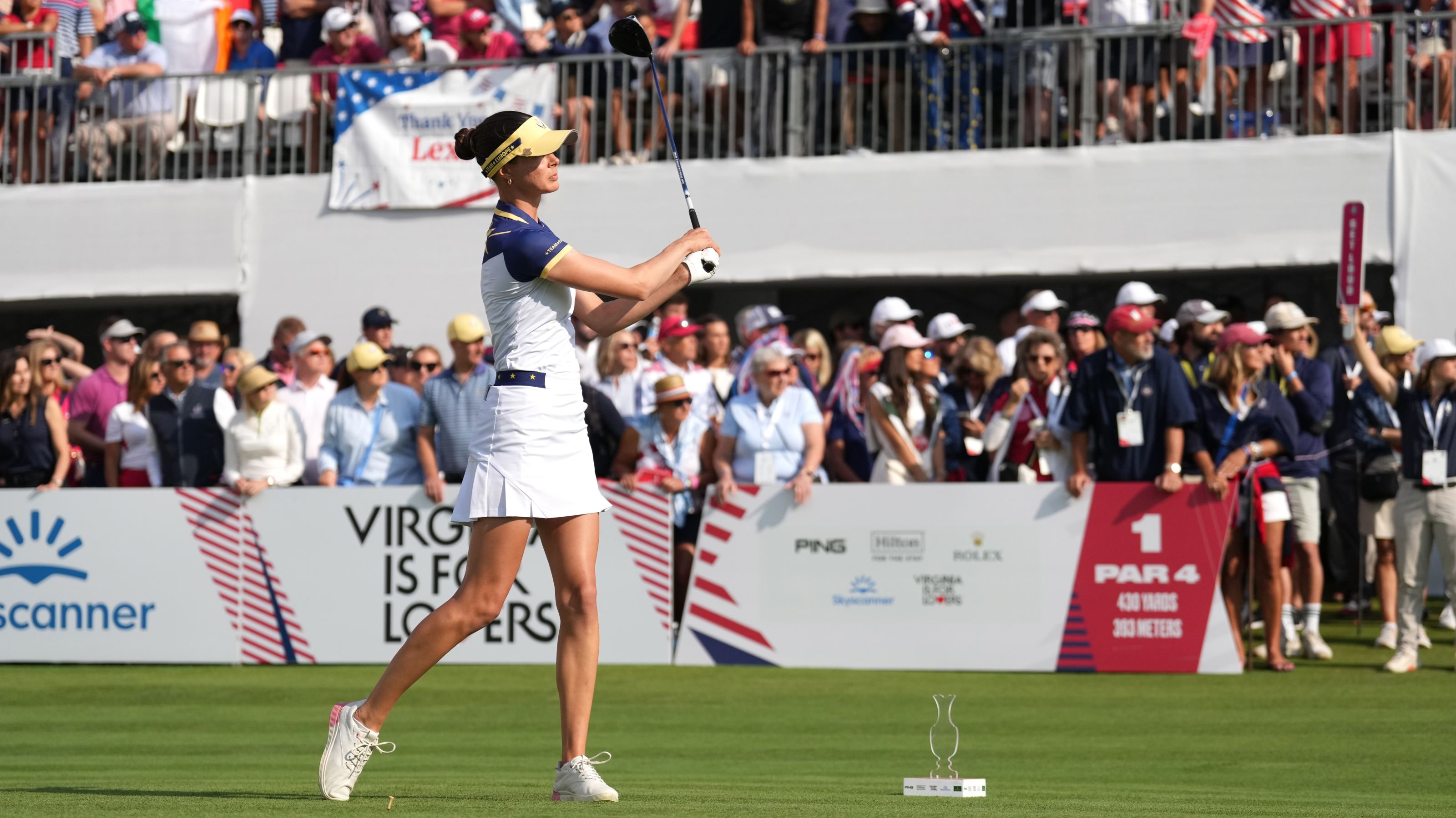 Bilder und Momente von Esther Henseleits Solheim-Cup-Debüt. © Mark Runnacles/LET