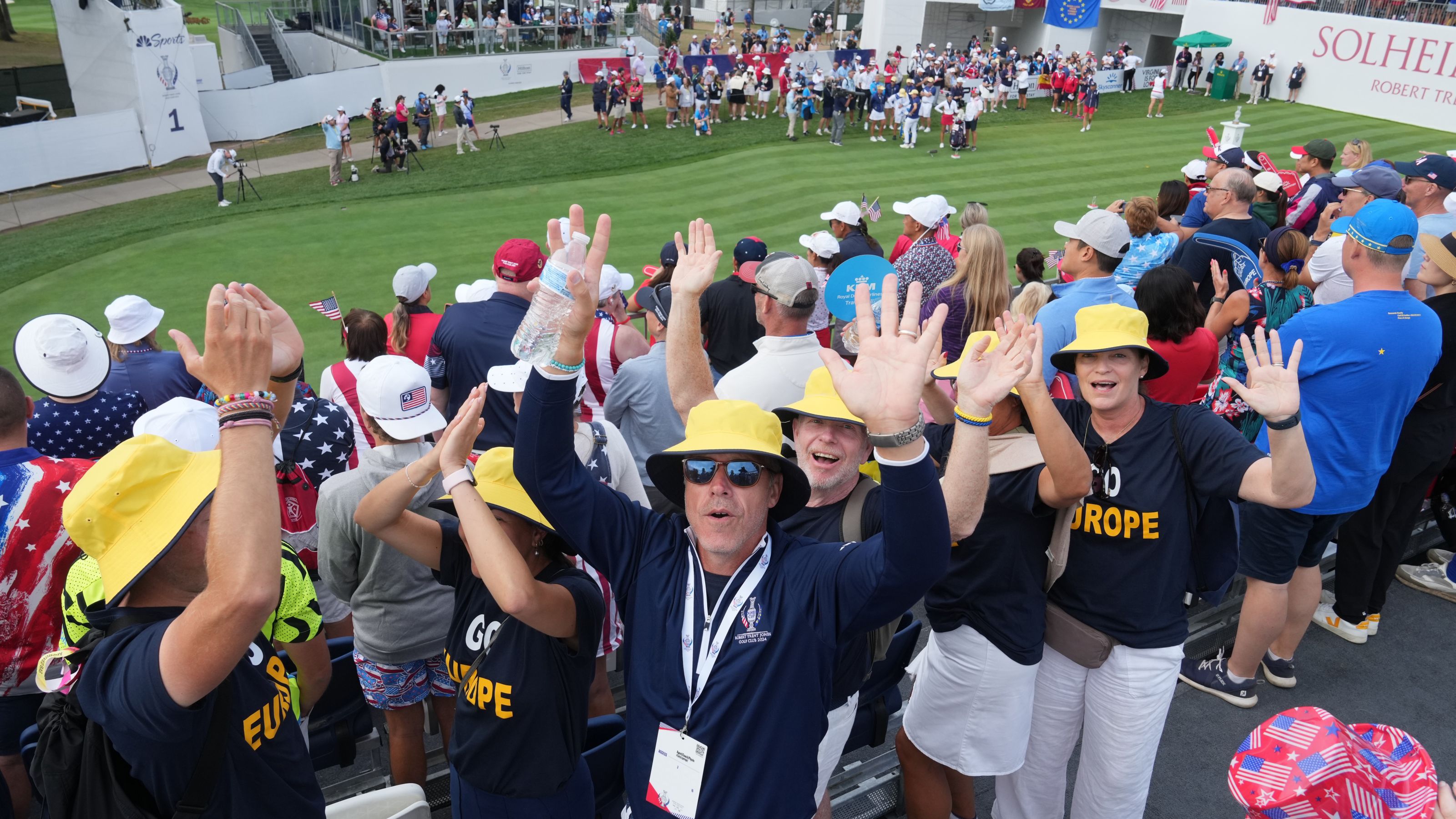 Bilder und Momente von Esther Henseleits Solheim-Cup-Debüt. © Stuart Wallace/LET