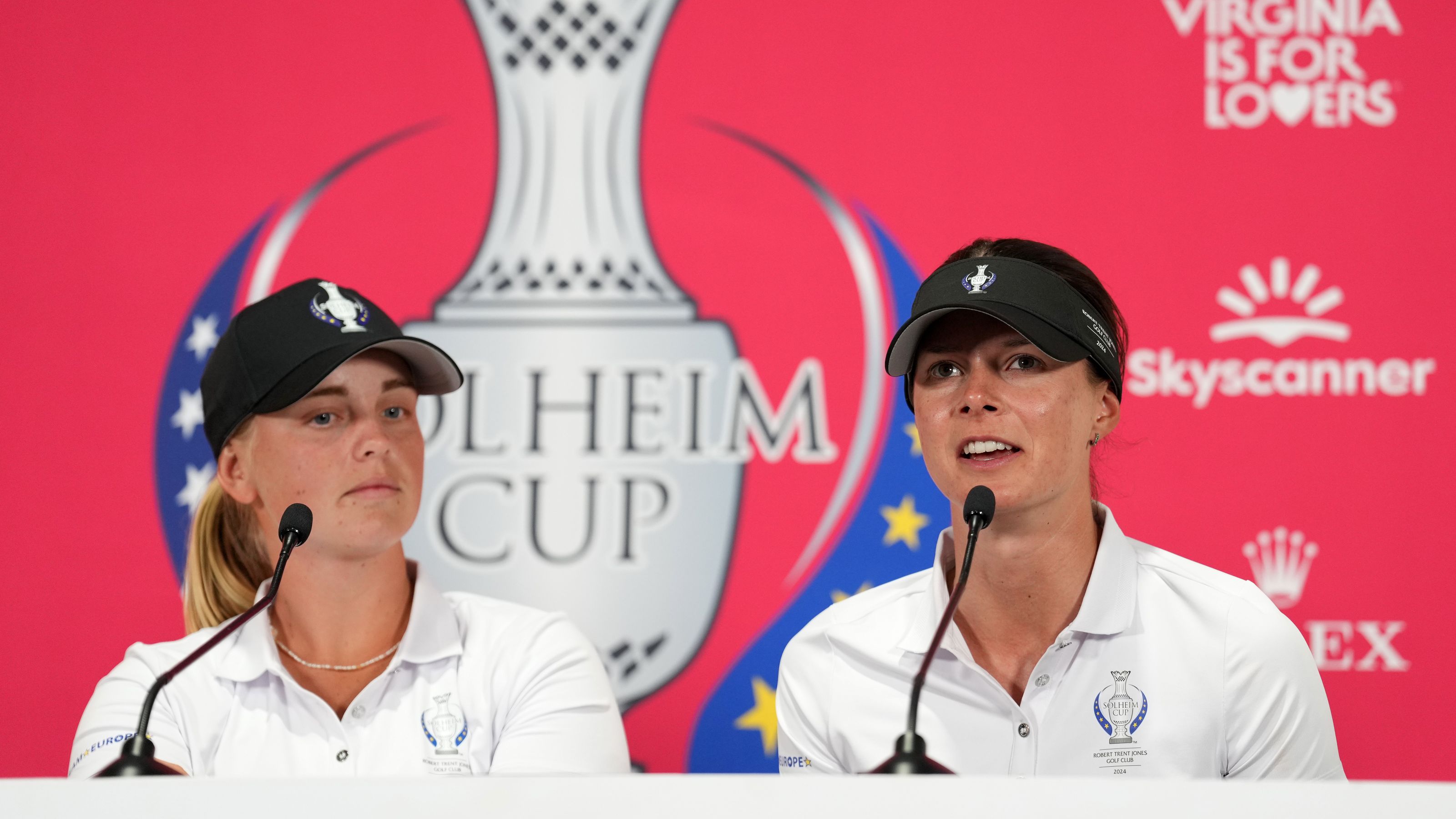 Erste Bilder von Esther Henseleits Solheim-Cup-Premiere 2024 in Virginia © Mark Runnacles/LET