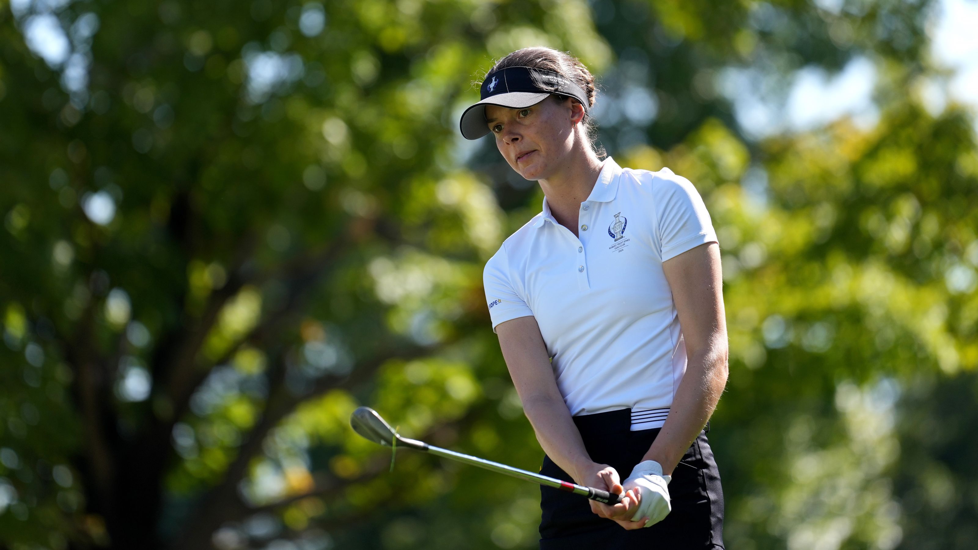 Erste Bilder von Esther Henseleits Solheim-Cup-Premiere 2024 in Virginia © Mark Runnacles/LET