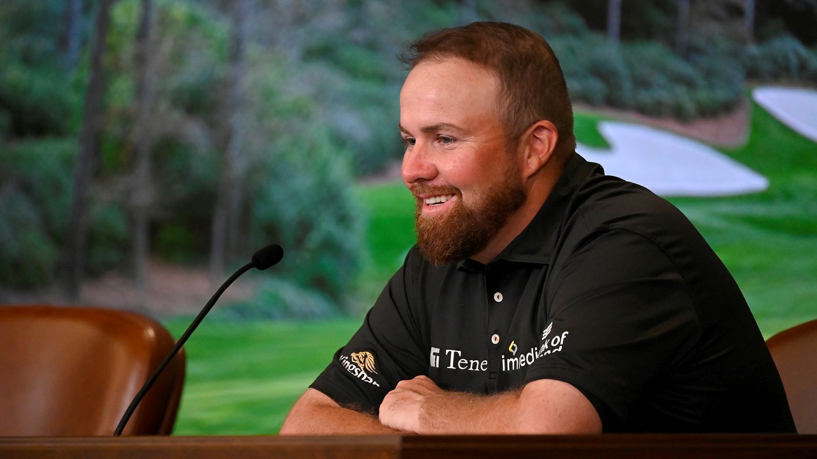 2020 - Lowry ganz locker auf der Pressekonferenz vor dem Masters in Augusta. © Getty Images