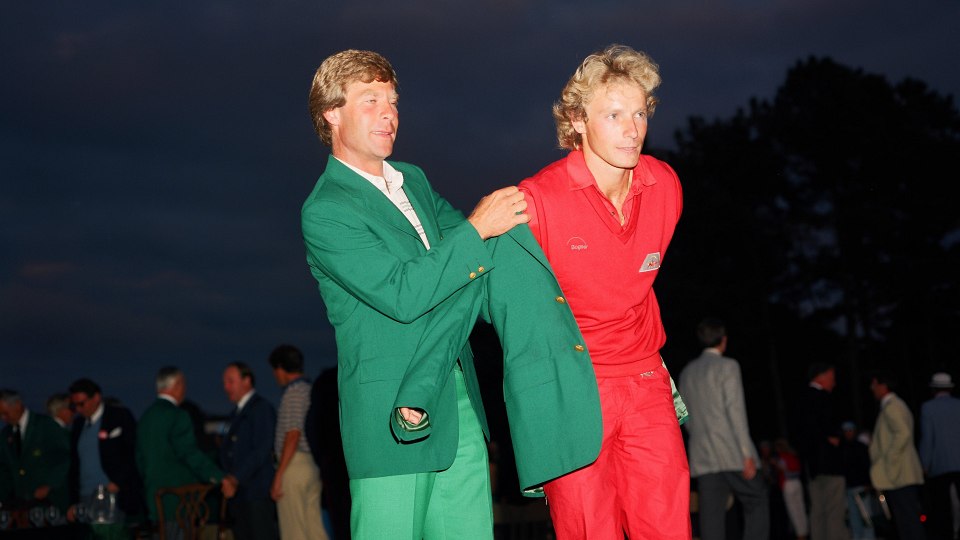 1985: Ein großer Moment deutscher Sportgeschichte: Bernhard Langer gewinnt das Masters.
| © Augusta National/Getty Images