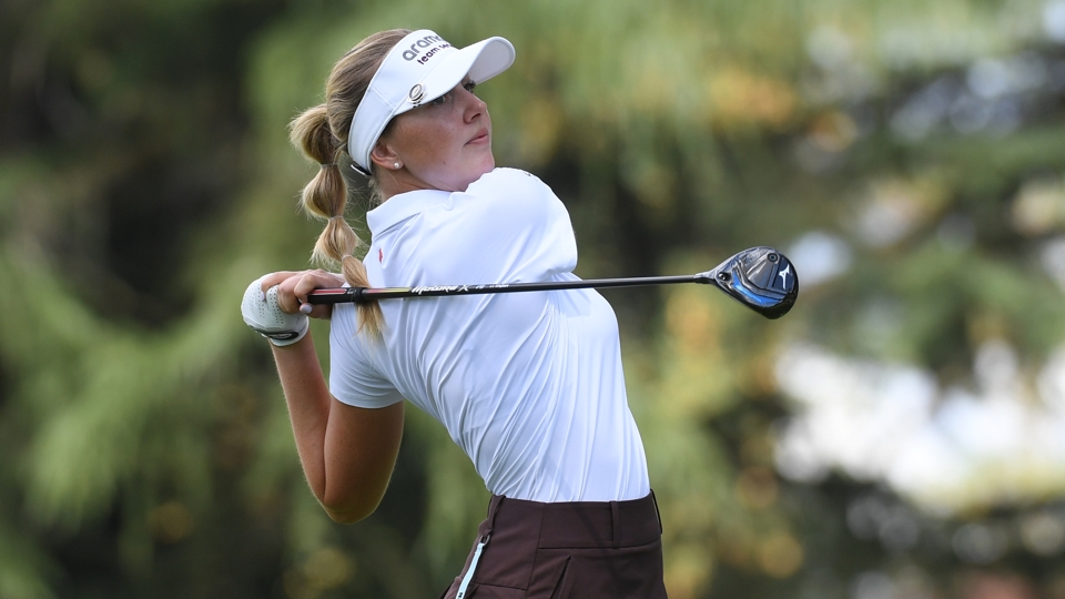 Nicht nur in Europa top: Olivia Cowan (27) zeigt auf der LPGA Tour bei der Portland Classic starke Leistungen und mischt nach zwei Runden oben mit.