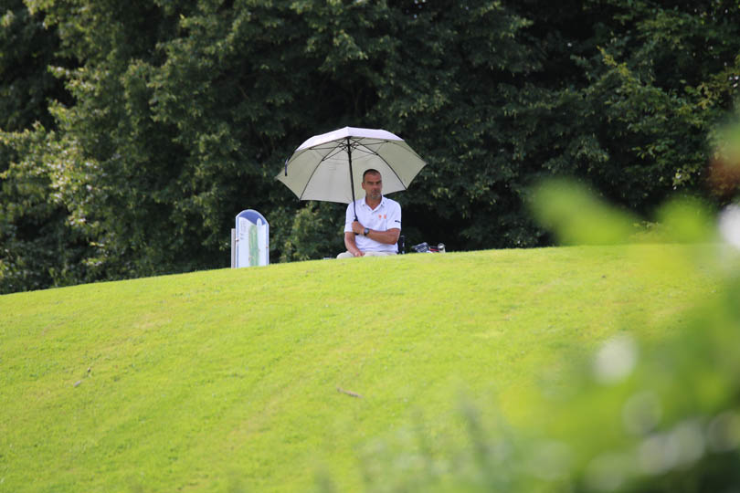 Heiße Temperaturen im Golfclub Hösel