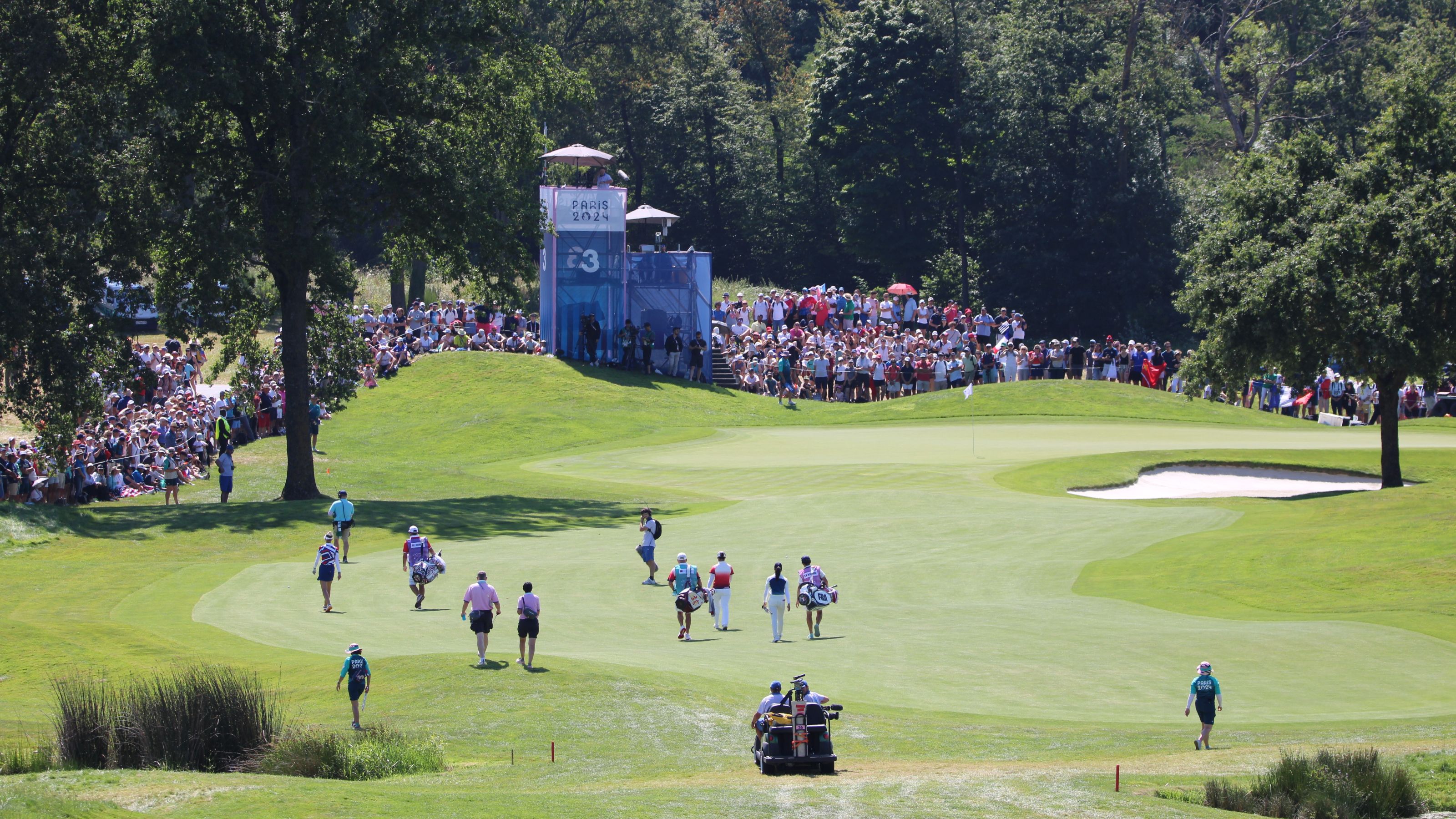 Blick auf Grün 3 von Le Golf National © DGV/Kirmaier