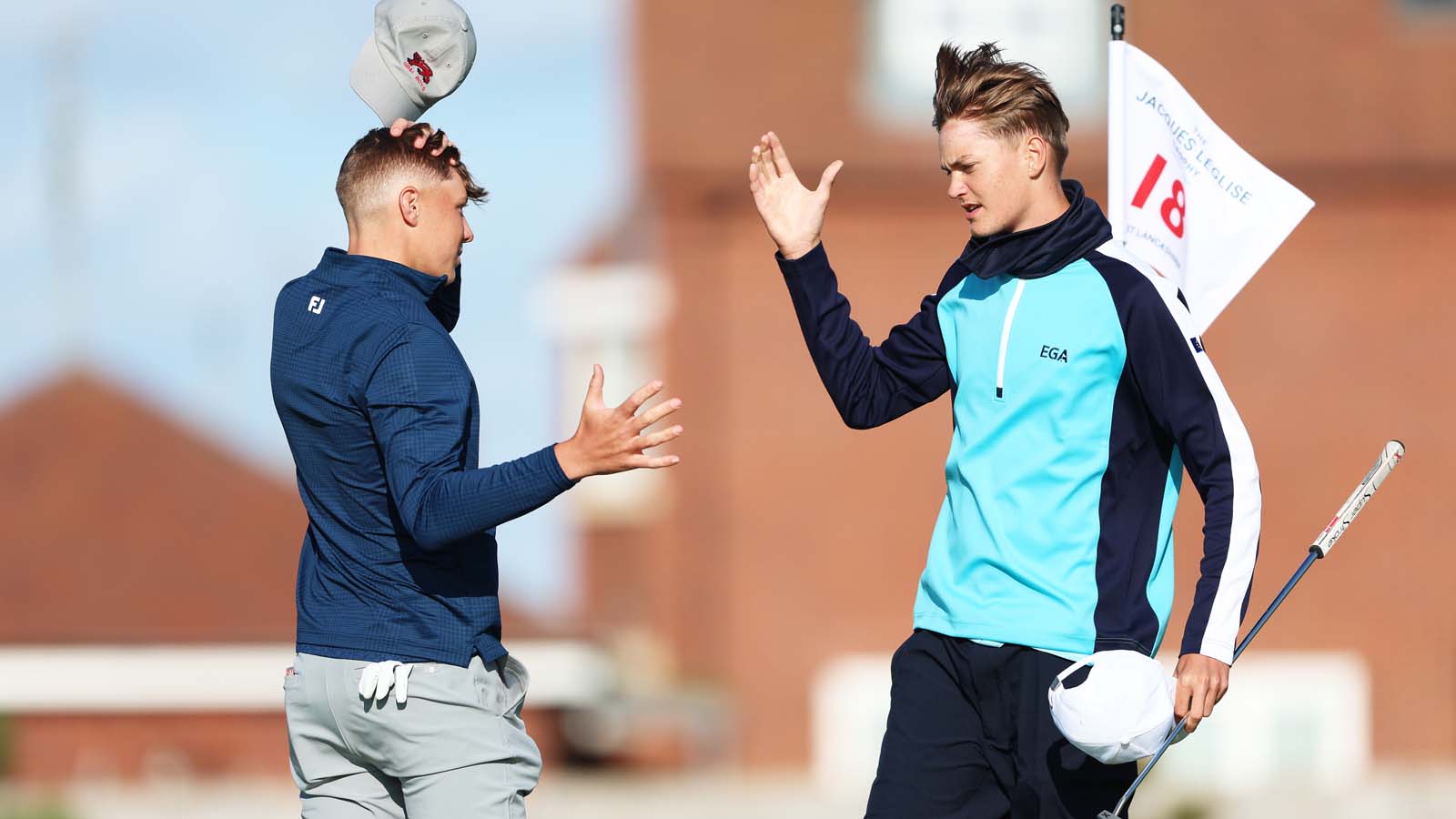 Nils-Levi Bock freut sich über den Sieg (© Cameron Smith/R&A/R&A via Getty Images)