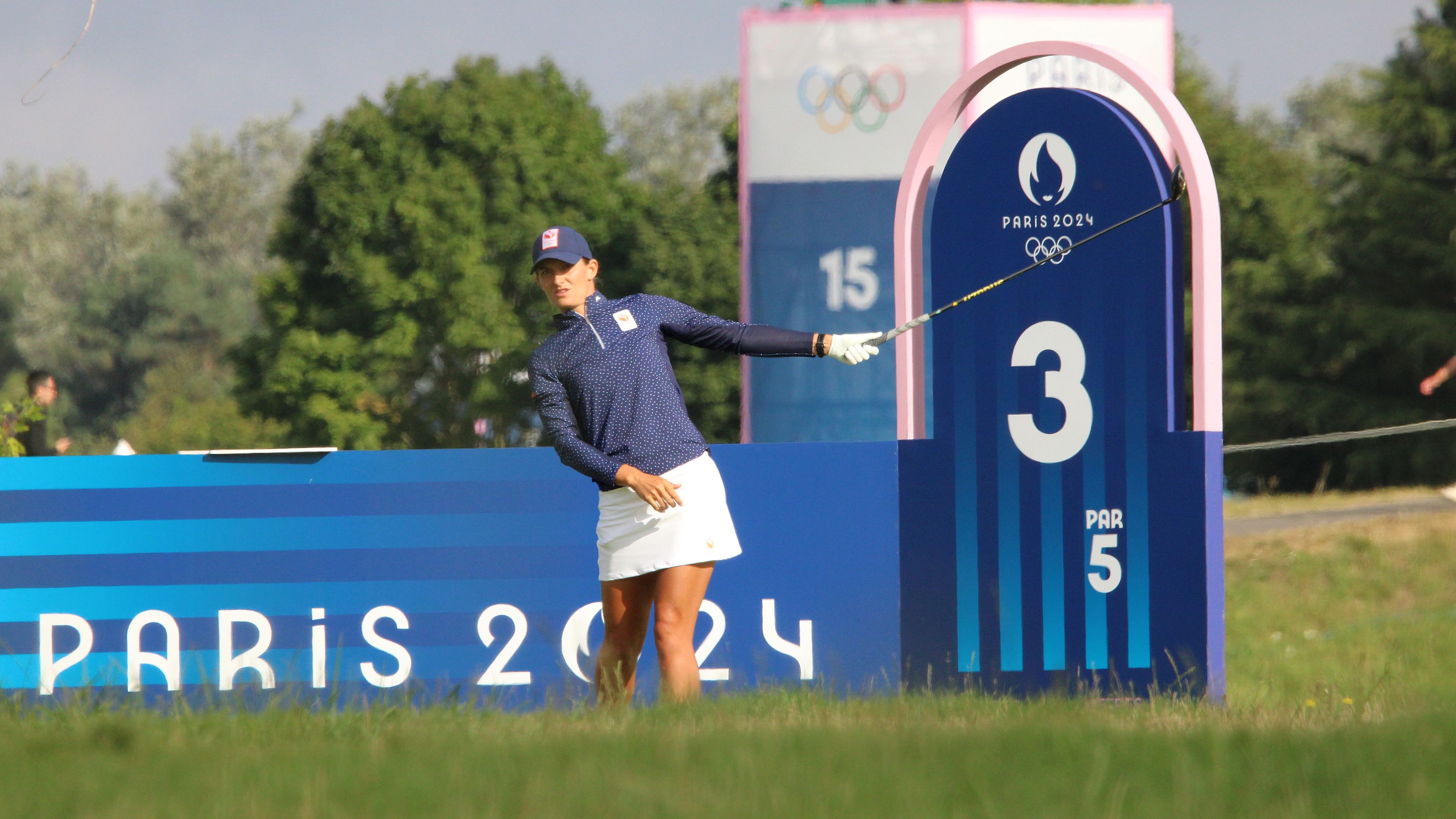 Impressionen von Runde eins des olympischen Damen-Turniers auf Le Golf National. © DGV/Kirmaier