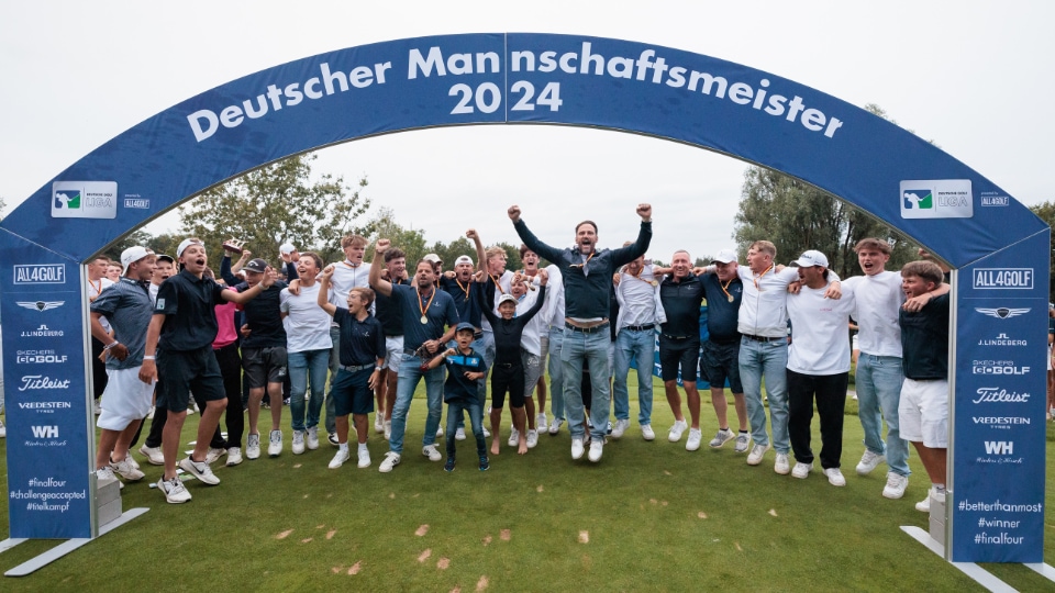 Die Herren des GC St. Leon-Rot verteidigen den Titel