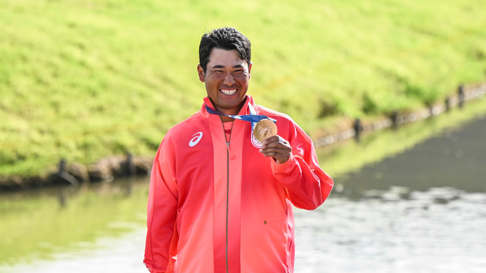 Gewinner der Bronzemedaille bei den Olympischen Spielen in Paris: Hideki Matsuyama.