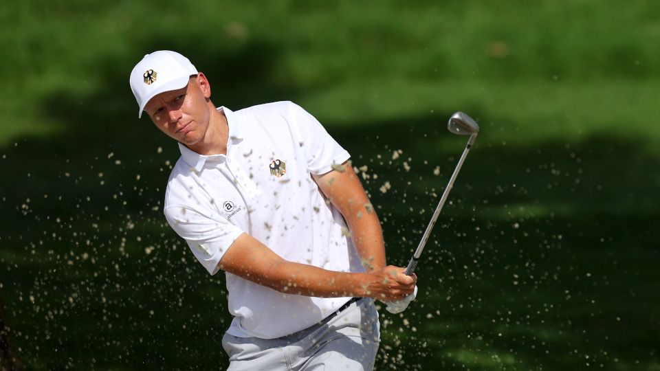 Hier auf einer Proberunde im Le Golf National: Elite-Team-Germany-Spieler Matti Schmid.