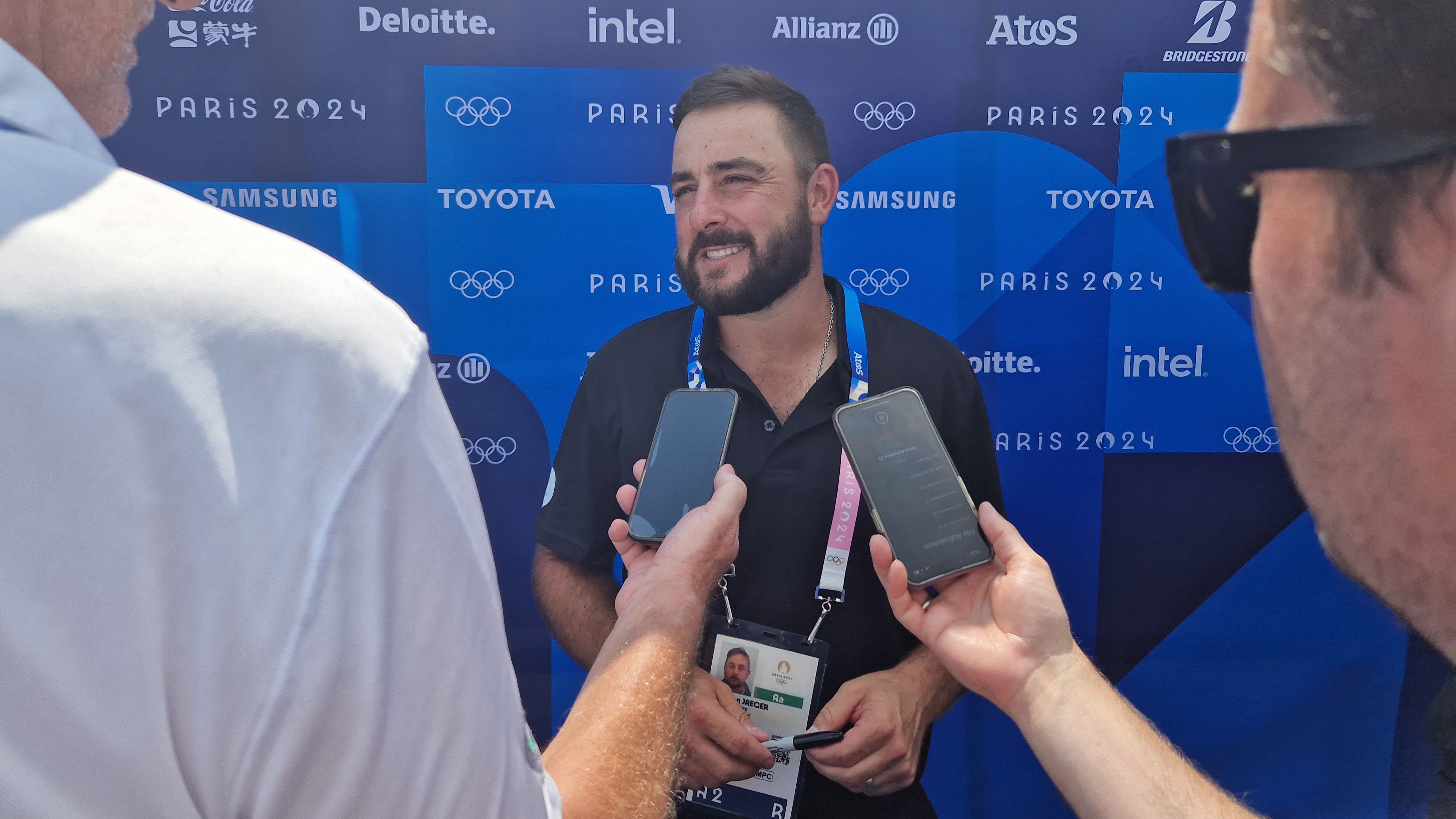 Stephan Jäger im Interview nach seiner zweiten Runde. © DGV/Kirmaier