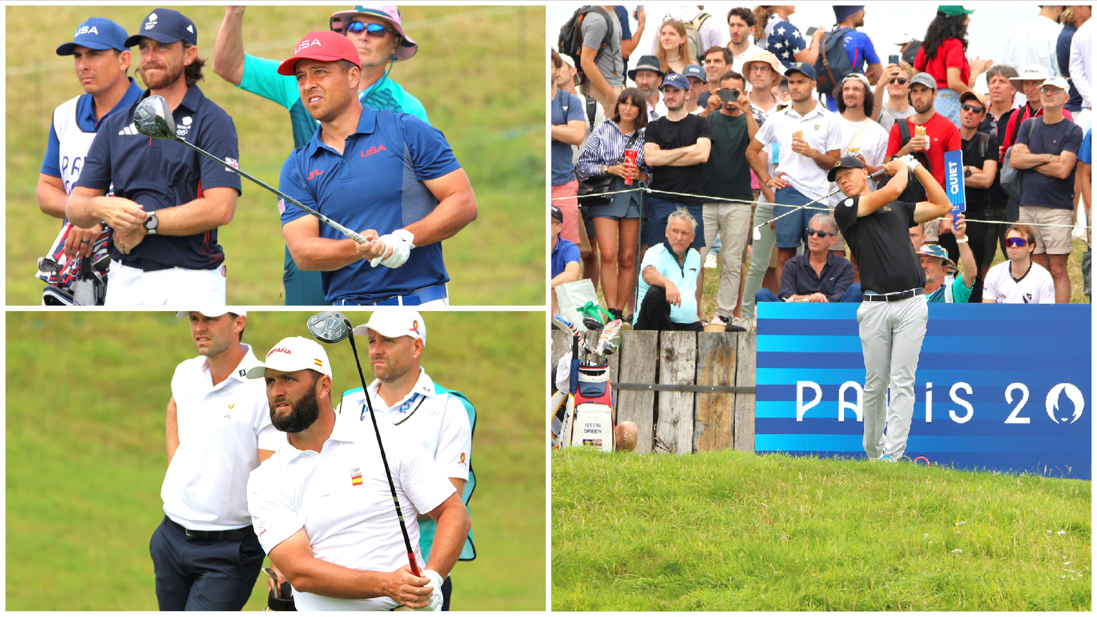 Xander Schauffele und Jon Rahm teilen die Führung nach drei Runden des olympischen Golf-Turniers in Paris. Matti Schmid spielt lange Zeit richtig gut, patzt dann aber an der 18. © DGV/Kirmaier