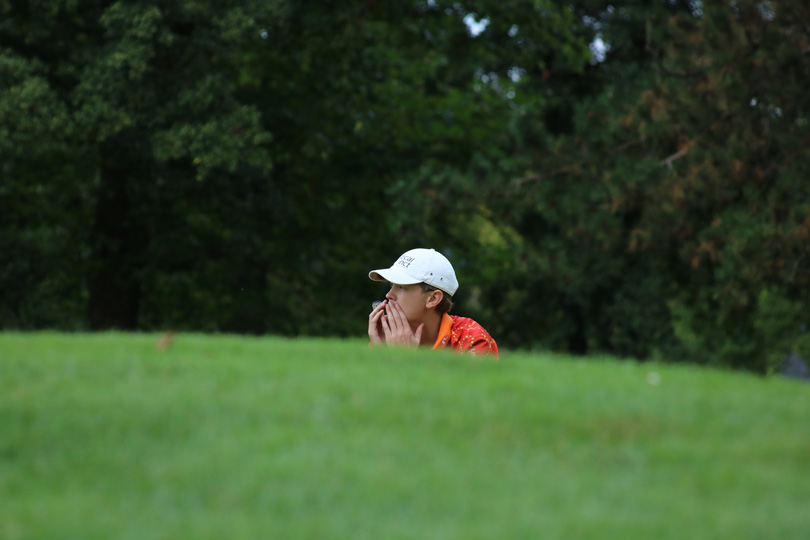 Der Moment der Entscheidung Colin Bärmann verpasst den Eagle-Putt knapp