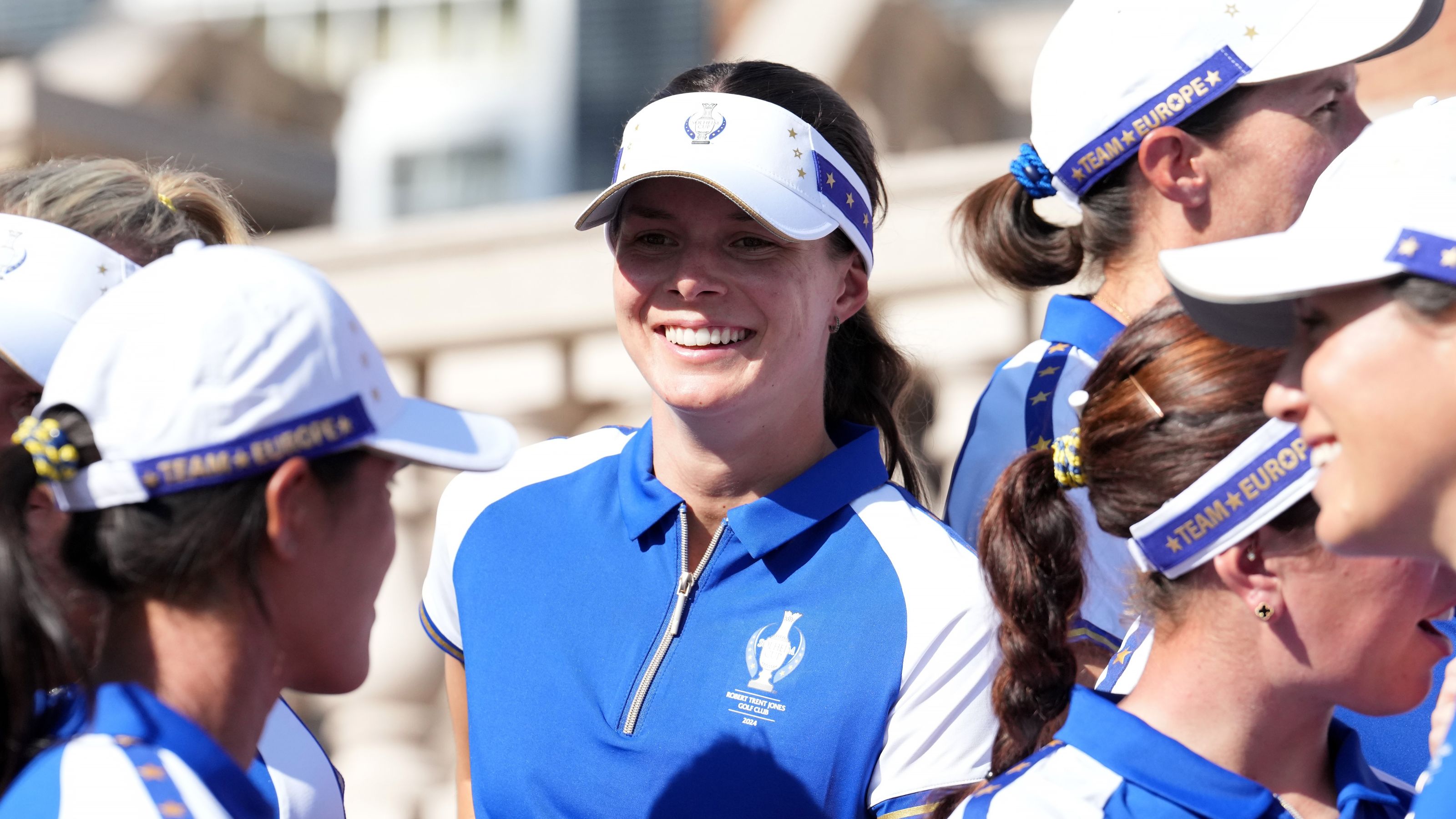 Erste Bilder von Esther Henseleits Solheim-Cup-Premiere 2024 in Virginia © Mark Runnacles/LET