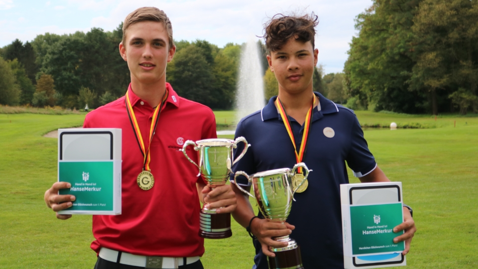 Die neuen deutschen Meister: Bjarne Murr (AK14) und Michael Mayer (AK16)