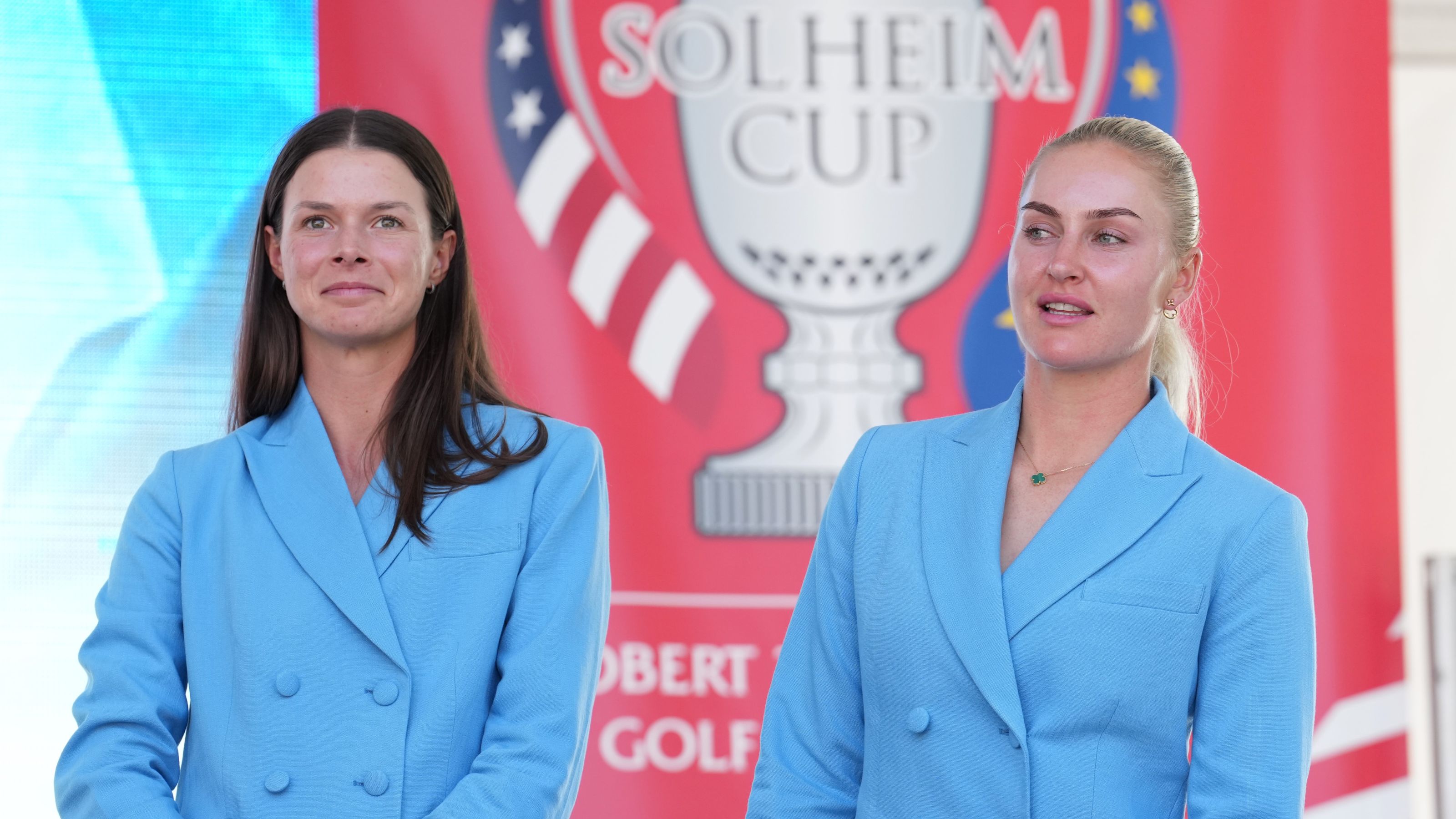 Sie starten den 19. Solheim Cup für Team Europa: Esther Henseleit und Charley Hull eröffnen die Freitags-Foursomes-Session gegen das US-Duo Korda/Corpuz. © Mark Runnacles/LET