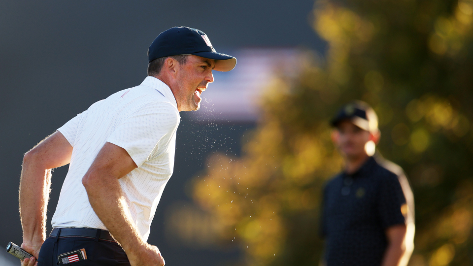 Entschied sein Match mit einem Birdie auf der 18: Keegan Bradley.