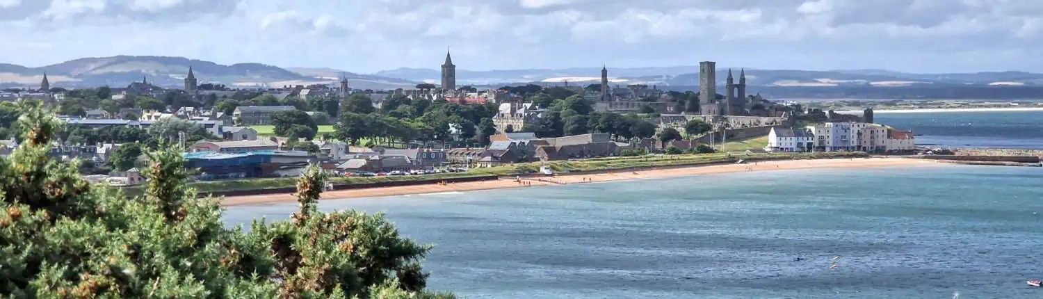 Zum Strand von East Sands verirrten sich kaum Golfer