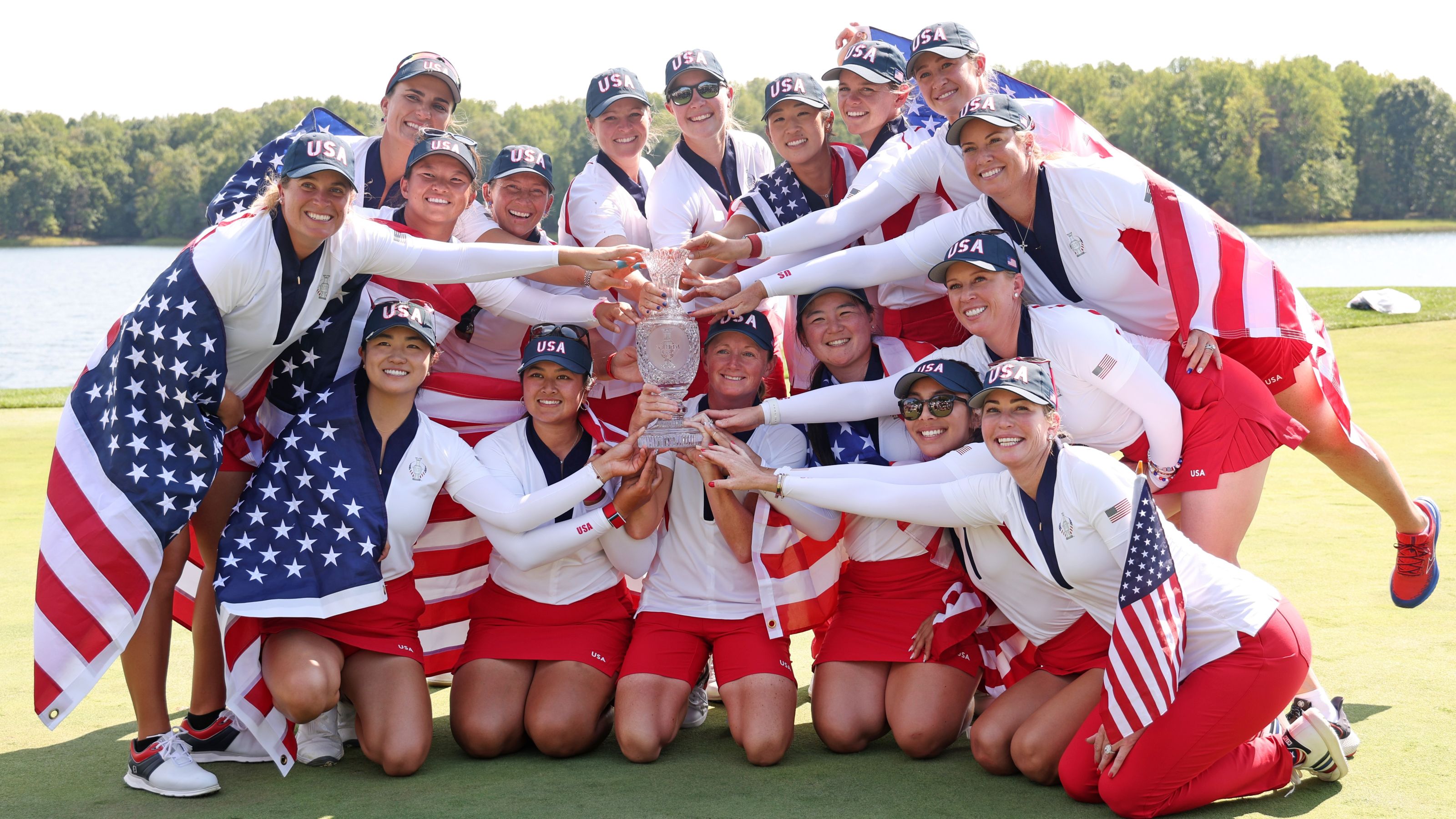 Team USA setzt sich im Heimspiel in Virginia gegen Team Europa mit 15,5:12,5 durch und erobert den Solheim Cup zurück. © Gregory Shamus/Getty Images