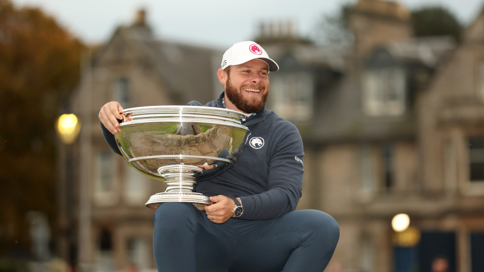 Zum dritten Mal in St. Andrews erfolgreich: Tyrrell Hatton.