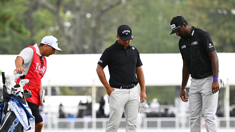 Spielten die dritte Runde der Tour Championship gemeinsam: Xander Schauffele und Sahith Theegala.