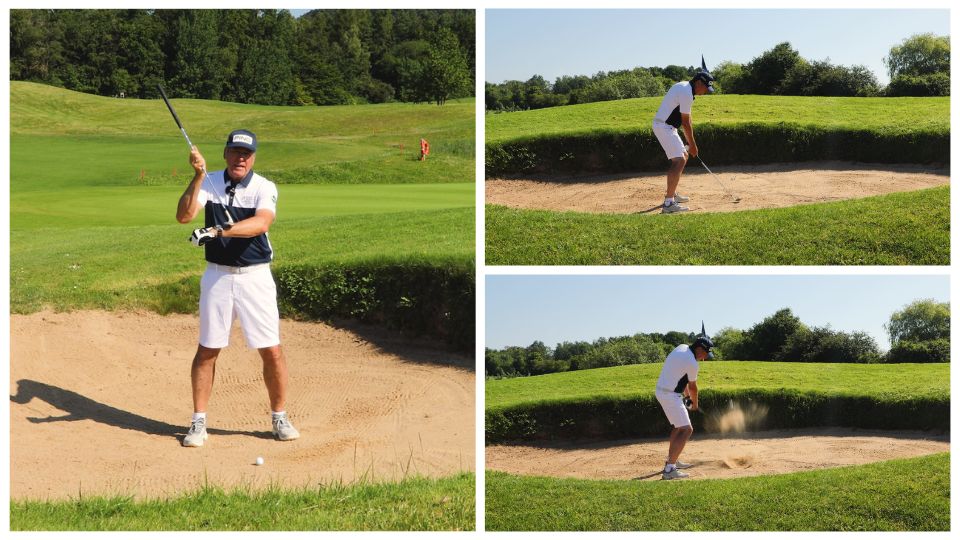 Lernen vom Fünf-Sterne-Professional: Stefan Quirmbach erklärt, was beim Spiel aus dem Bunker wichtig ist. 