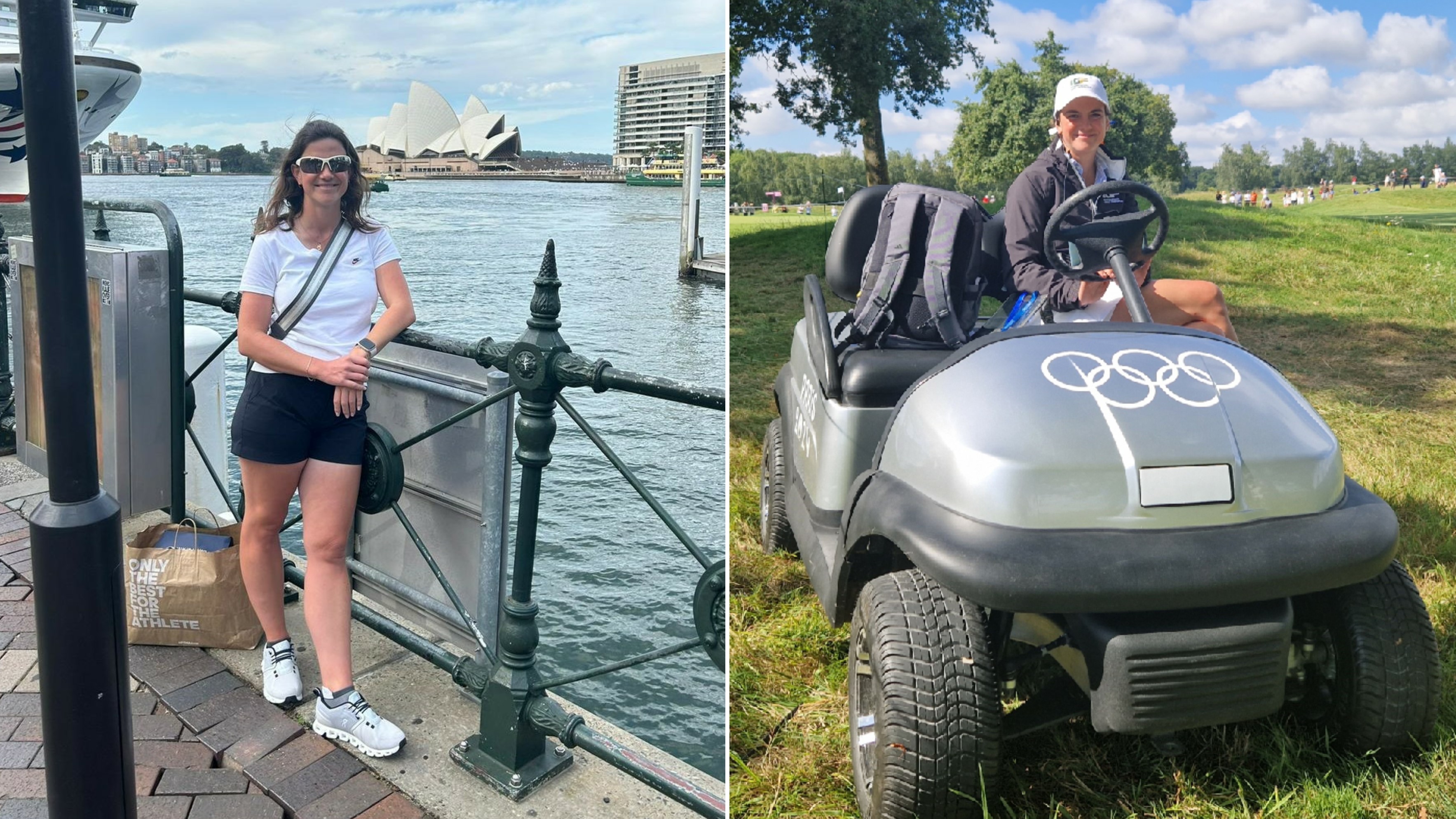 Deutschlands einzige Turnierdirektorin in Liga eins: Christiane Stenger vor dem berühmten Opernhaus in Sydney und bei den Olympischen Spielen in Paris 2024.