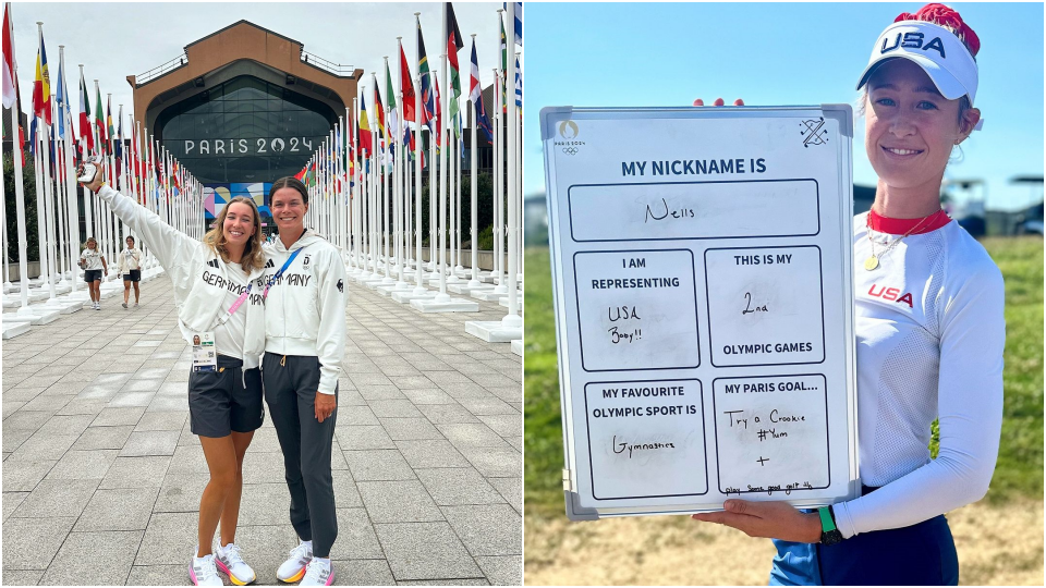 Die Vorfreude auf den Damenwettbewerb steigt: Alexandra Försterling, Esther Henseleit und Nelly Korda sind ab Mittwoch im Le Golf National in Paris im Einsatz.